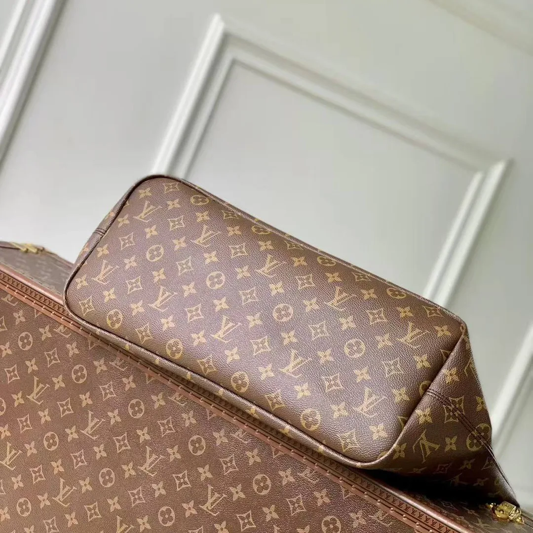 M15124 Neverfull Bandoulière Inside Out GM Tote Handbag Monogram Coated Canvas
