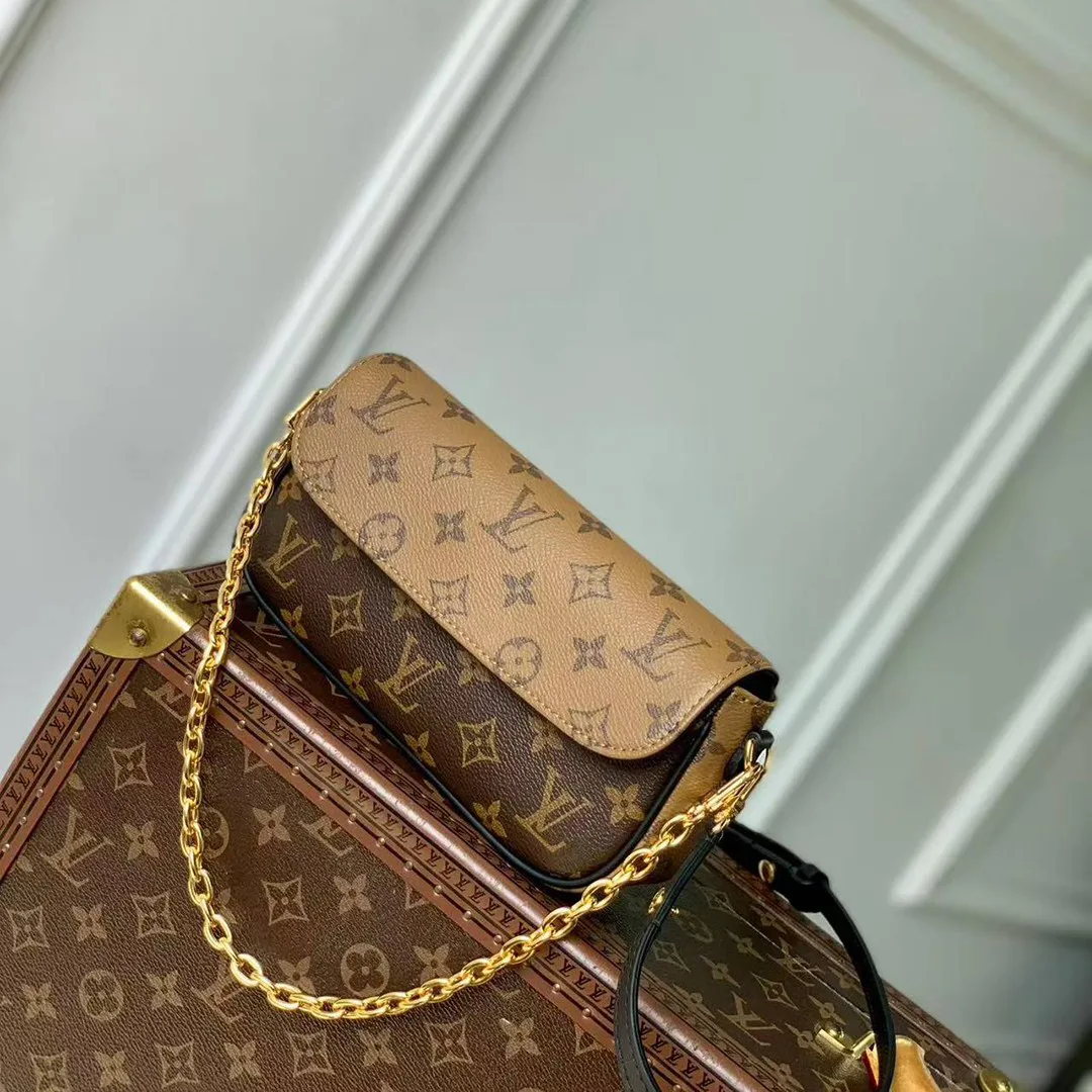 M26587 Wallet On Chain Ivy Handbag Monogram Reverse Coated Canvas
