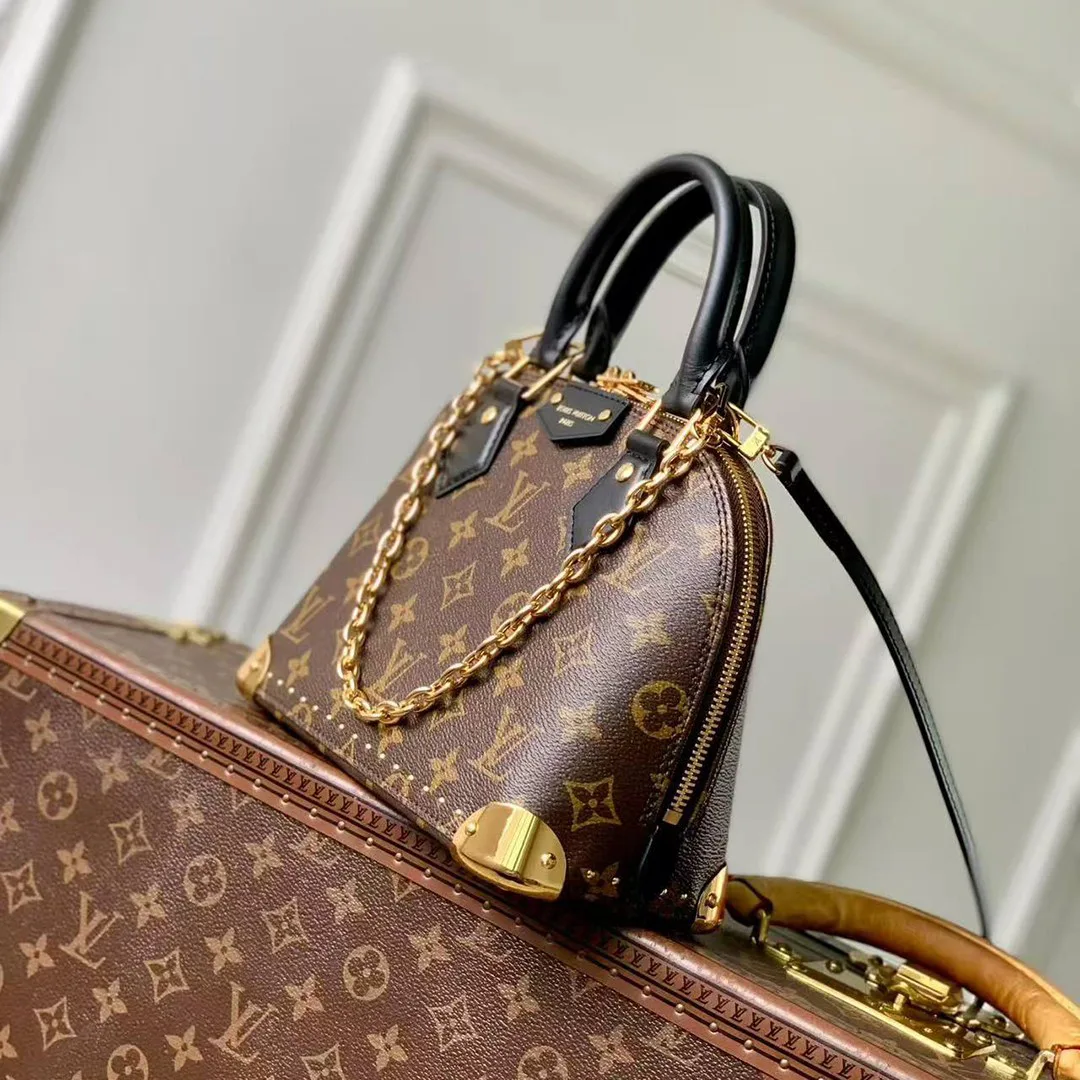 M26084 Alma Trunk BB Handbag Monogram Coated Canvas