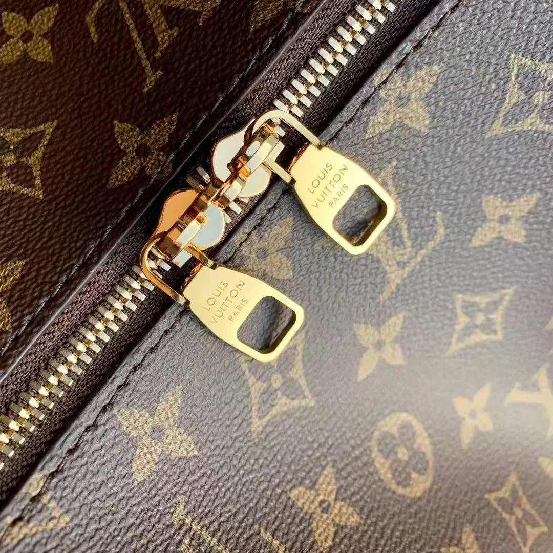 M12098 Slouchy MM Handbag Monogram Coated Canvas