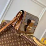 M45958 Dauphine MM Handbag Monogram Coated Canvas - N00126 1 M45958 Dauphine MM Handbag Monogram Coated Canvas