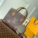 M46373 OnTheGo PM Tote Handbag Monogram Coated Canvas - M45321 2 M46373 OnTheGo PM Tote Handbag Monogram Coated Canvas