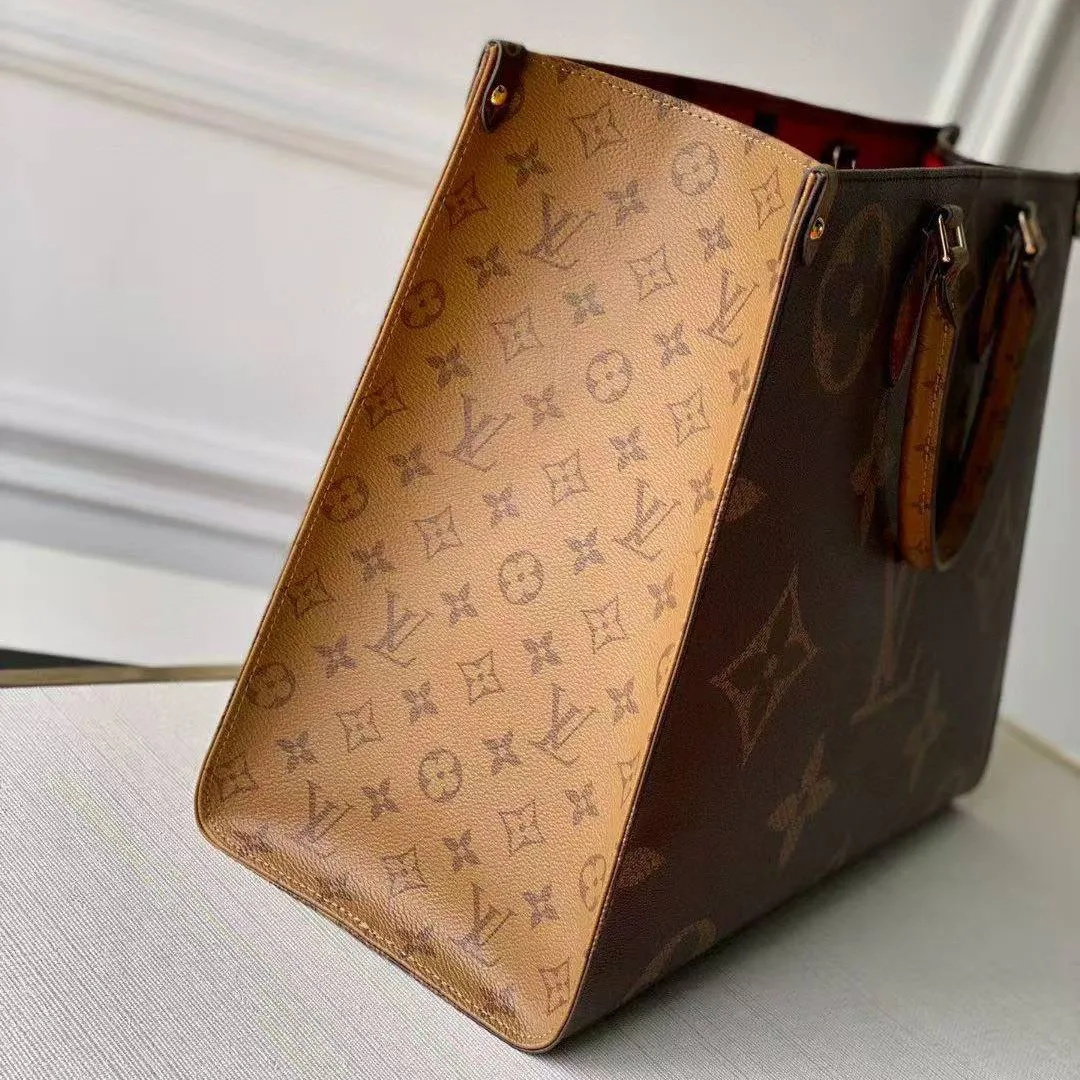M45320 OnTheGo GM Tote Handbag Monogram Reverse Coated Canvas