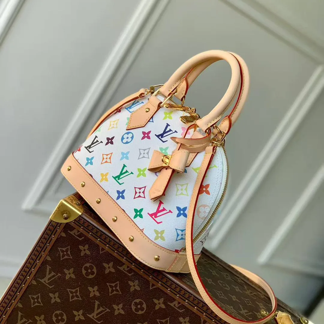 M13078 TM Alma BB Handbag Multicolored Monogram Coated Canvas