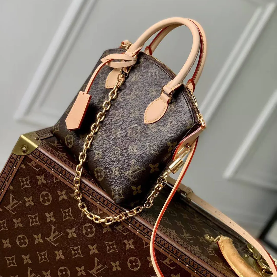 M12019 Lockit BB Handbag Monogram Coated Canvas
