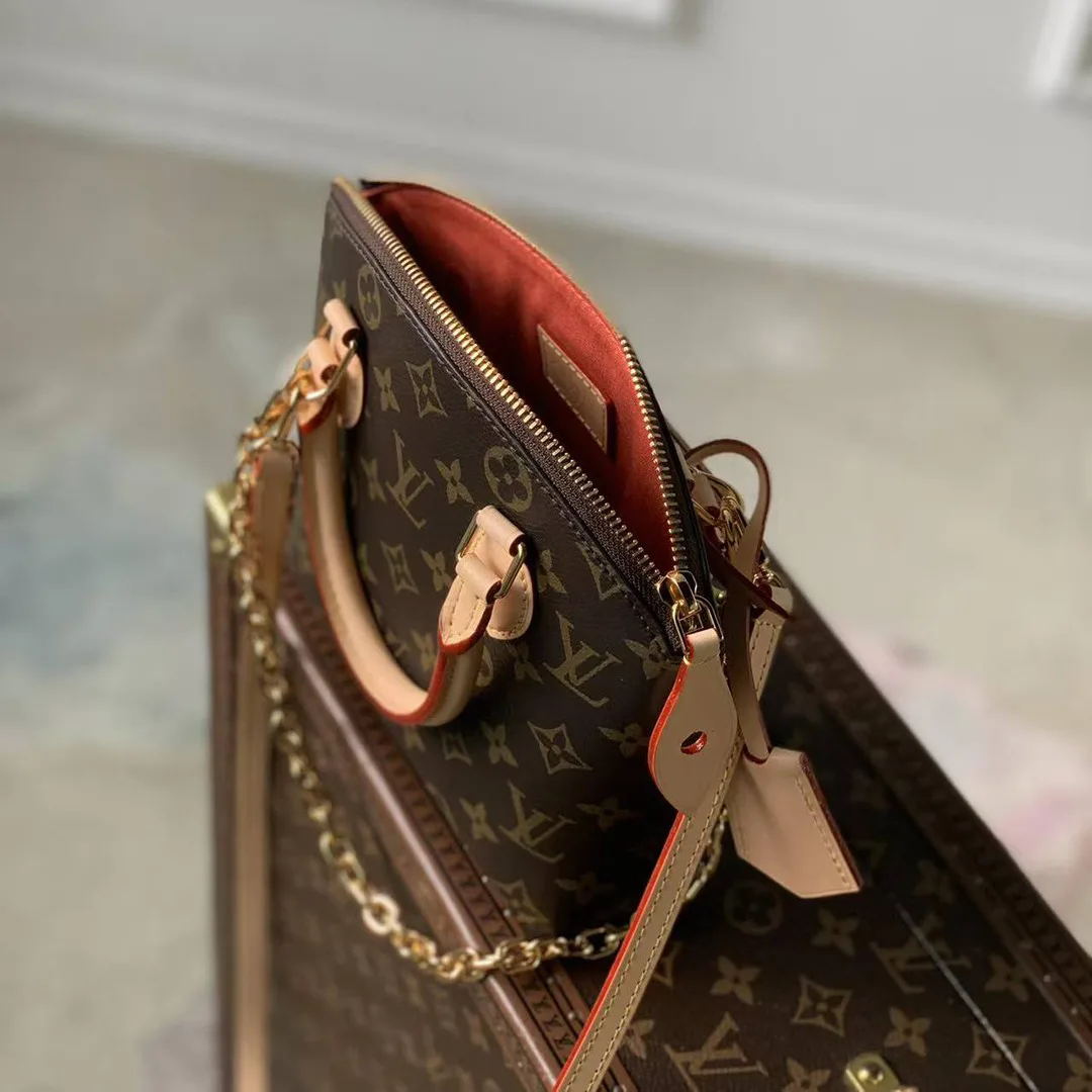 M12019 Lockit BB Handbag Monogram Coated Canvas