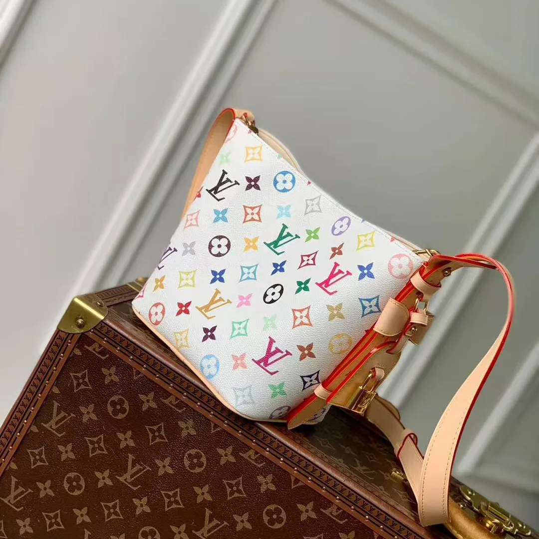 M13089 TM All In BB Murakami Handbag Multicolor Monogram Coated Canvas