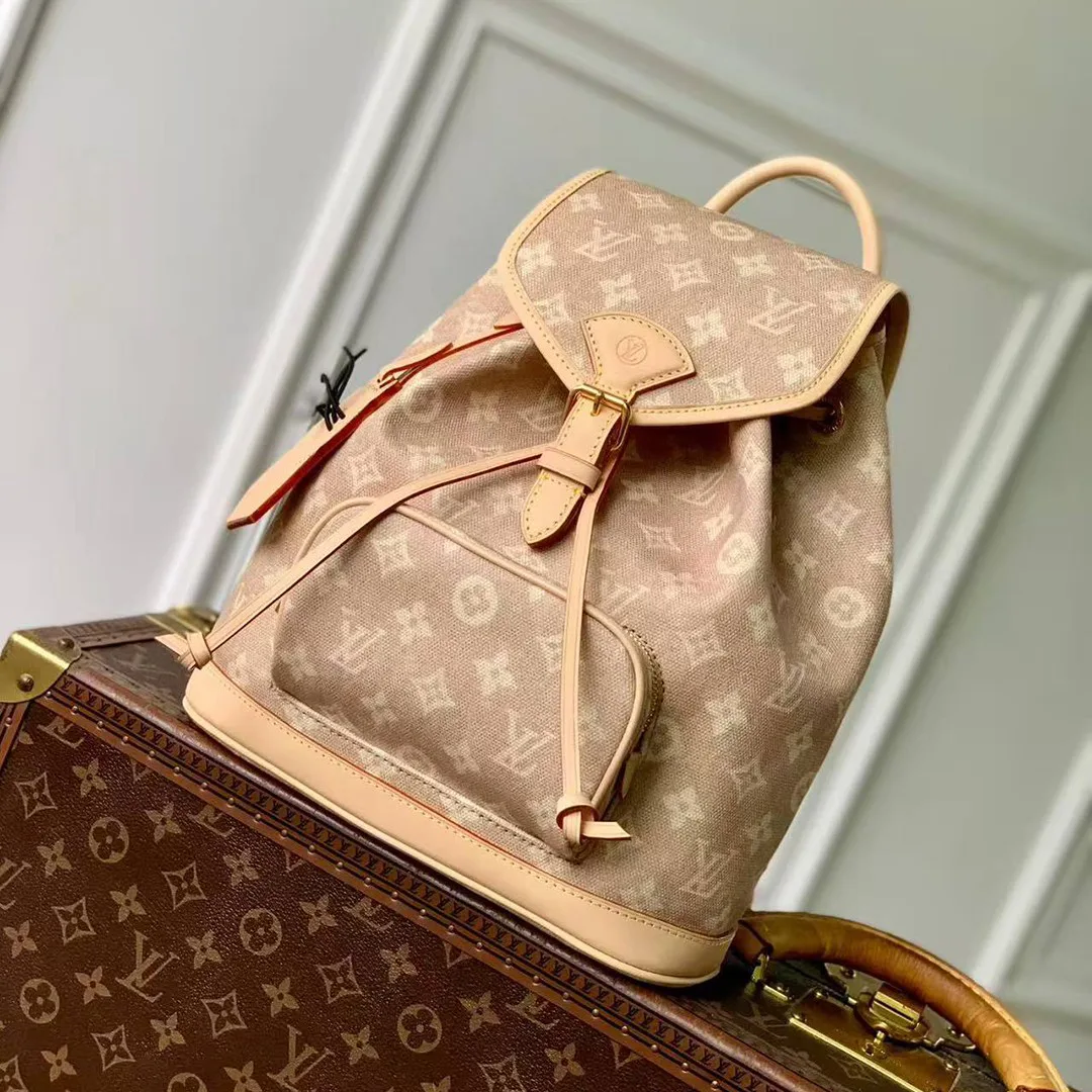 M15135 Montsouris PM Monogram Meowgram Coated Canvas Backpack