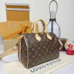 M46977 Speedy Bandoulière 25 Monogram Coated Canvas Handbag - N40608 2 M46977 Speedy Bandoulière 25 Monogram Coated Canvas Handbag