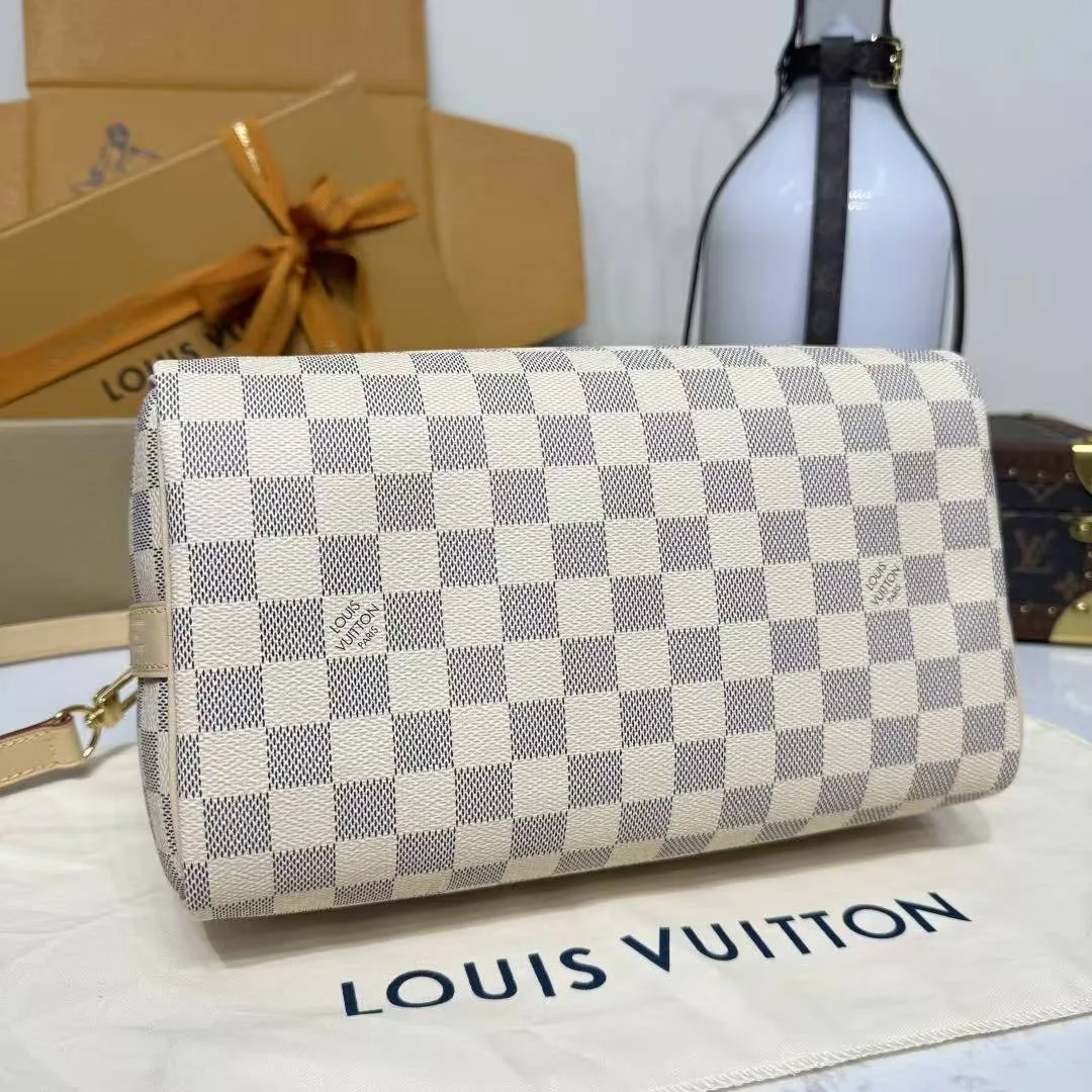 N40608 Speedy Bandoulière 25 Damier Azur Handbag