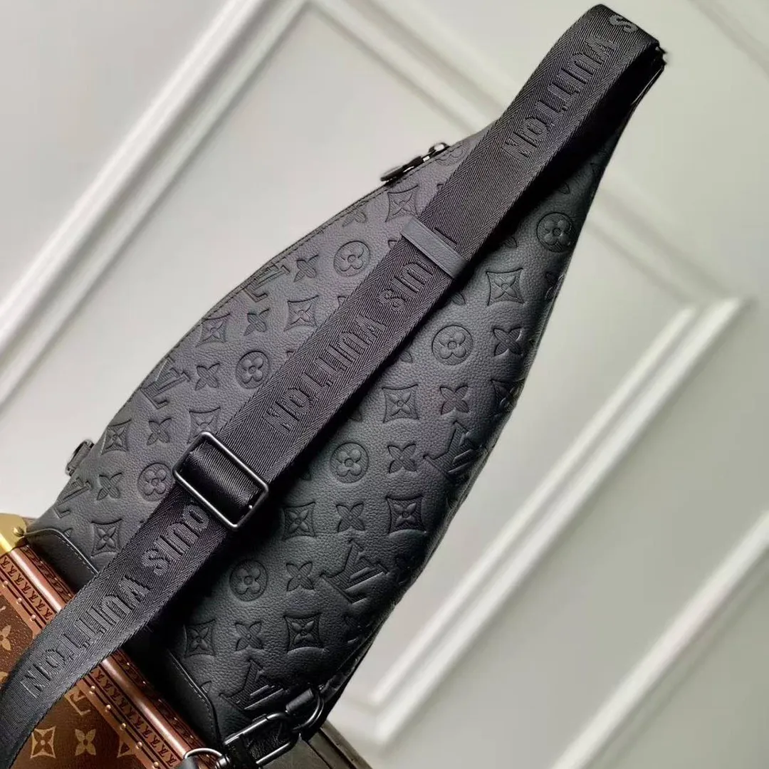 M21890 Duo Slingbag Monogram Shadow Calf Leather Men's Bag