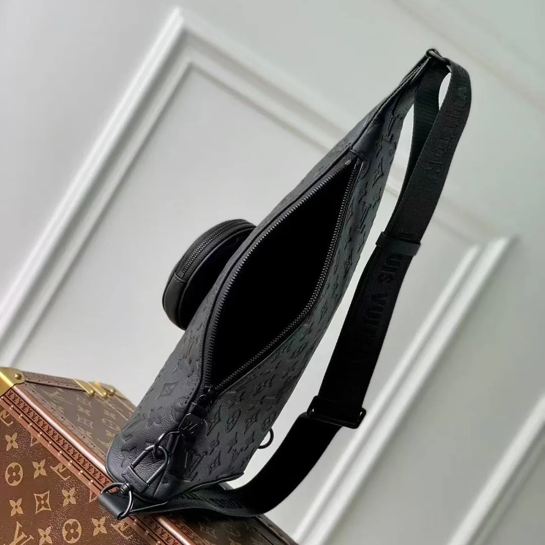 M21890 Duo Slingbag Monogram Shadow Calf Leather Men's Bag