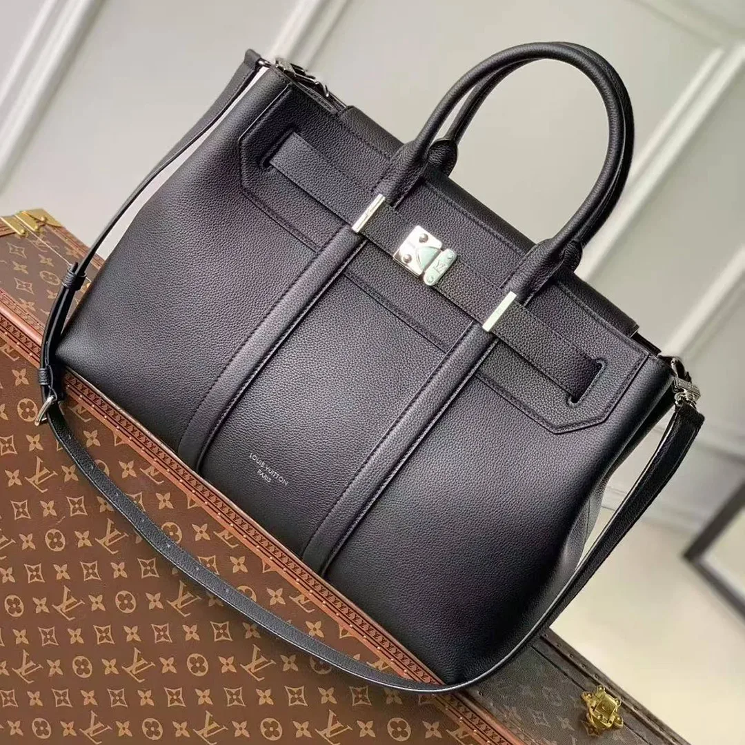 M23153 Georges Tote MM Men's Bag Cuir Millésime Calfskin Leather