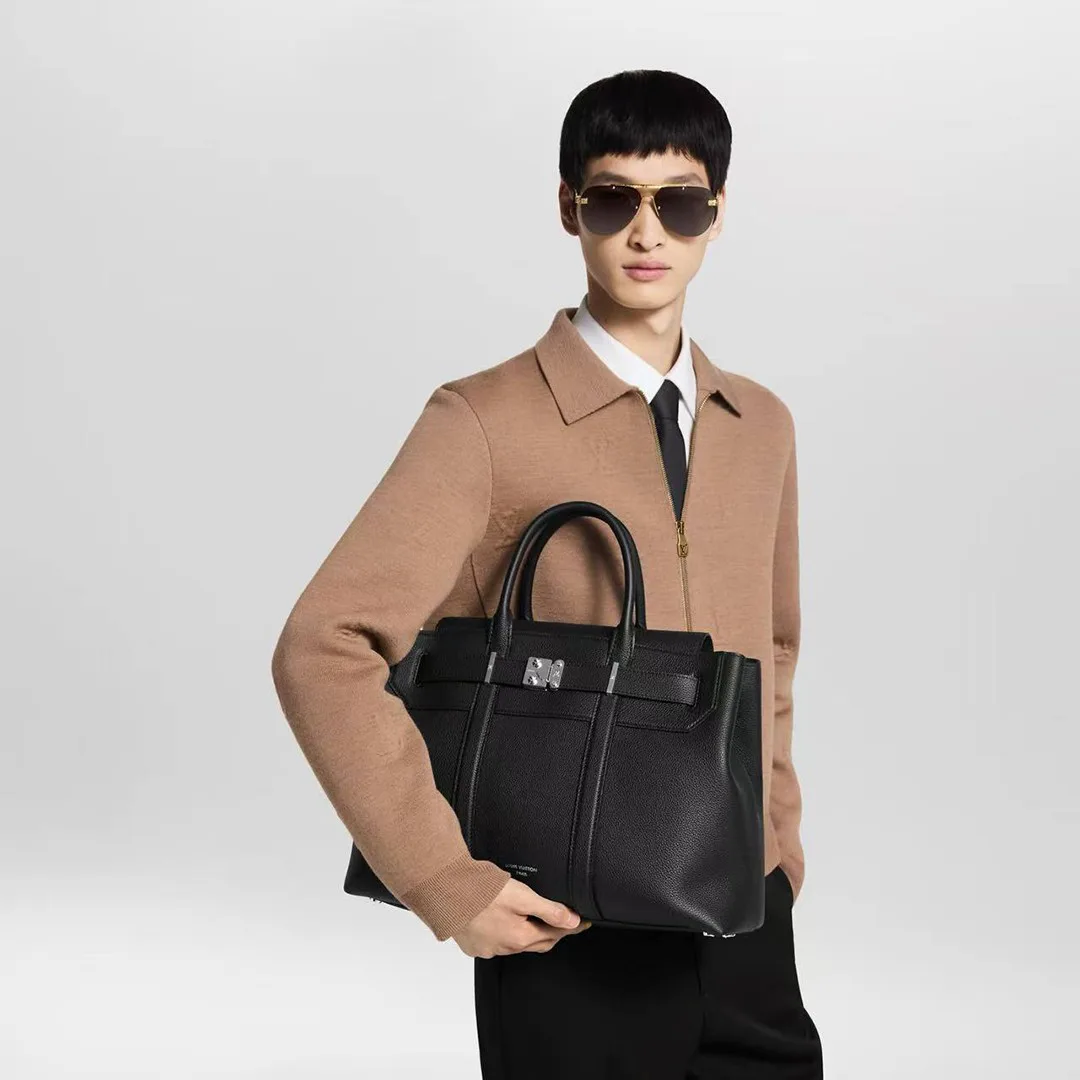 M23153 Georges Tote MM Men's Bag Cuir Millésime Calfskin Leather