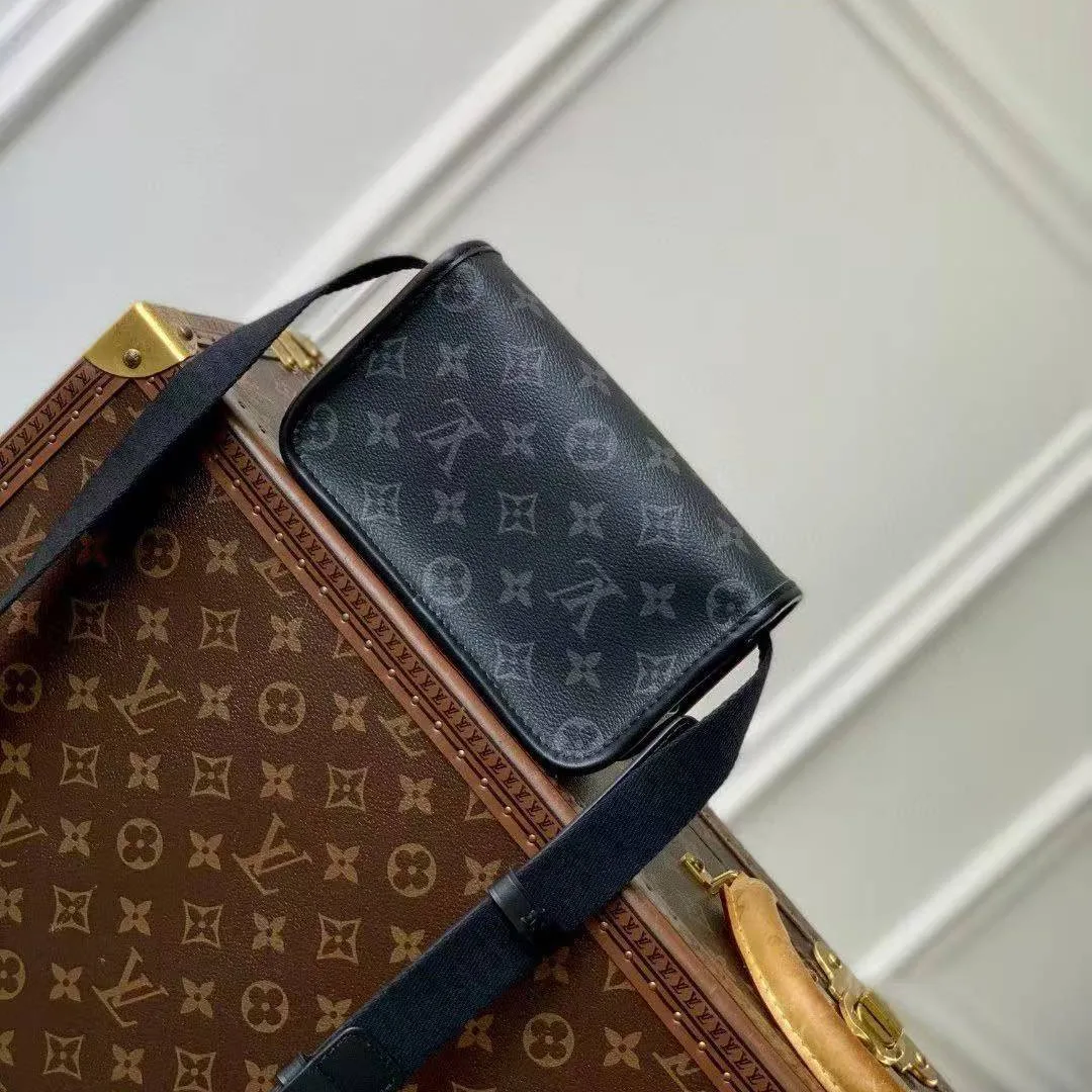 M12599 Bosphore Wearable Wallet Monogram Eclipse Coated Canvas Men's Bag