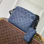 M27925 Trio Messenger Monogram Shadow Calfskin Leather Men's Bag - M12599 1 M27925 Trio Messenger Monogram Shadow Calfskin Leather Men's Bag