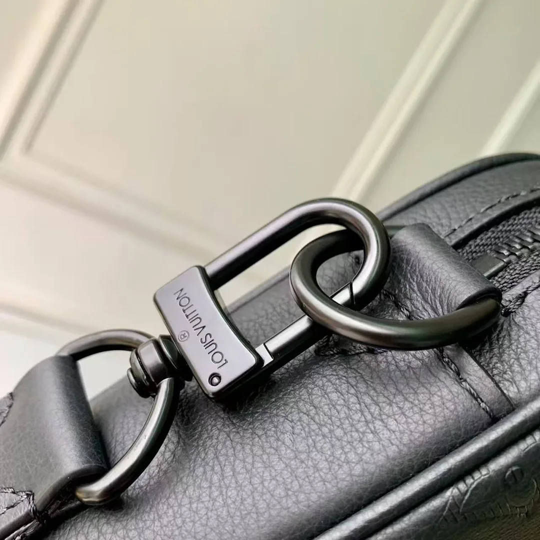 M26713 Trio Messenger Monogram Shadow Calfskin Leather Men's Bag
