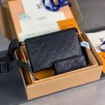 M81115 Gaston Wearable Wallet Monogram Shadow Cowhide Leather Men's Bag - M14036 2 M81115 Gaston Wearable Wallet Monogram Shadow Cowhide Leather Men's Bag