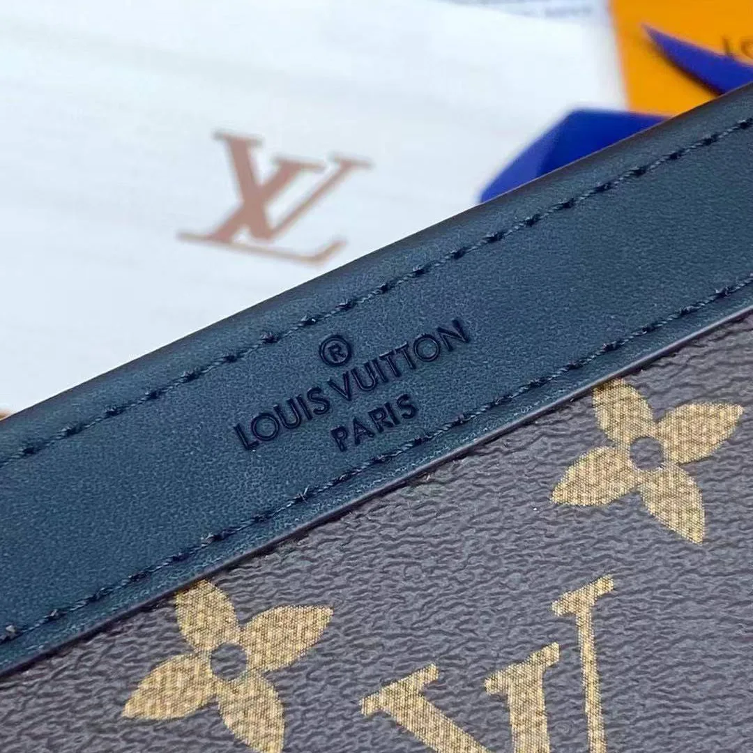 M14036 Gaston Wearable Wallet Monogram Macassar Coated Canvas Men's Bag