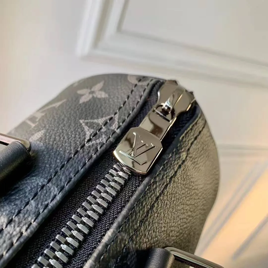 M46271 Keepall Bandoulière 25 Monogram Eclipse Reverse Coated Canvas Men's Bag