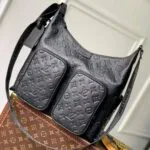 M14778 Hobo Cargo Monogram Shadow Calf Leather Men's Bag - M13988 1 M14778 Hobo Cargo Monogram Shadow Calf Leather Men's Bag
