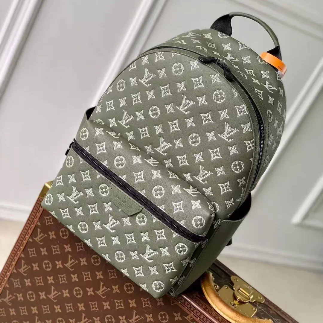 M12463 Discovery Backpack PM Monogram Shadow Embossed Calfskin Men's Bag