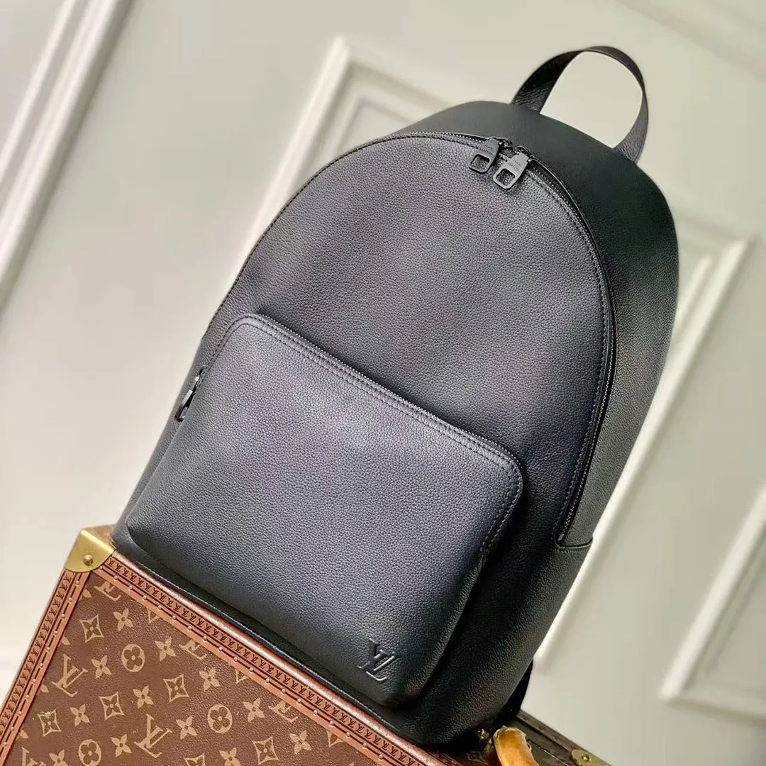 M15259 Discovery Work Backpack Men's Bag Waxy Calfskin