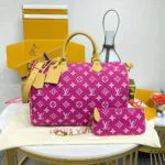 M11563 Speedy P9 Bandoulière 40 Agate Pink Monogram Calf Leather Men's Bag - M11564 2 M11563 Speedy P9 Bandoulière 40 Agate Pink Monogram Calf Leather Men's Bag