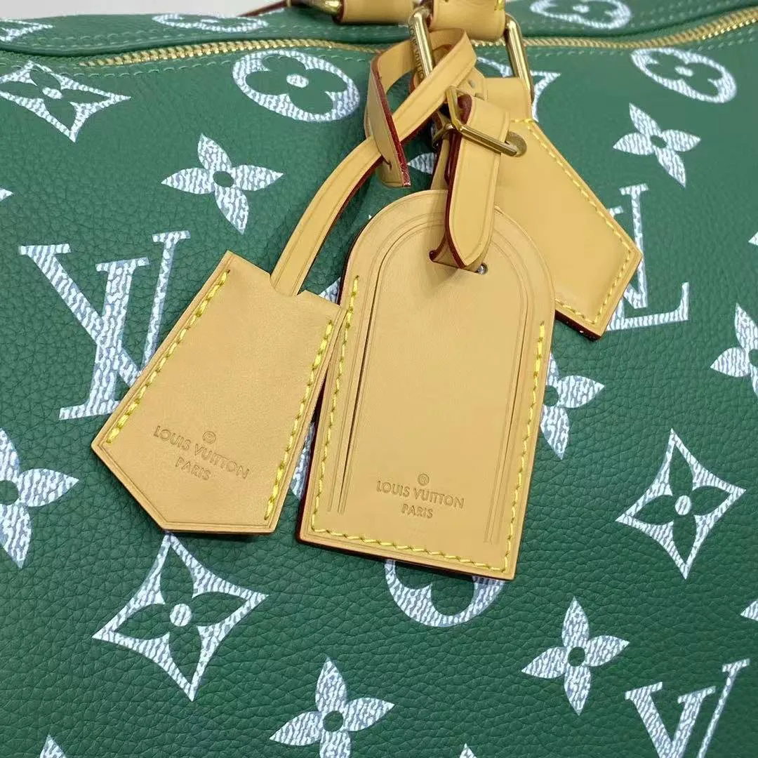 M46991 Speedy P9 Bandoulière 50 Green Monogram Calf Leather Men's Bag