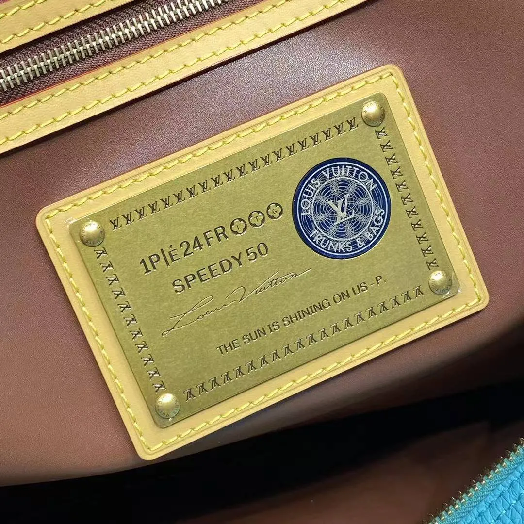 M11565 Speedy P9 Bandoulière 50 Monogram Calf Leather Turquoise Men's Bag