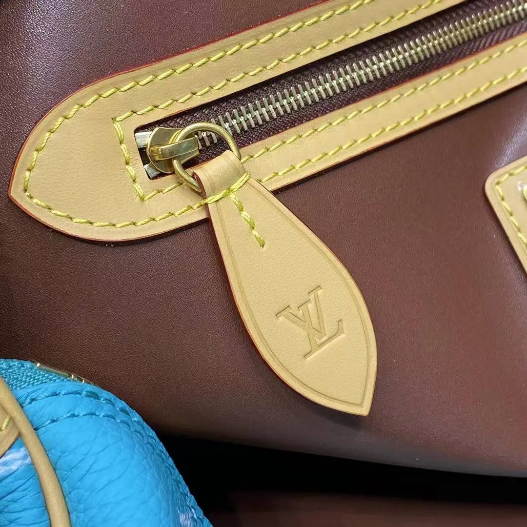 M11565 Speedy P9 Bandoulière 50 Monogram Calf Leather Turquoise Men's Bag