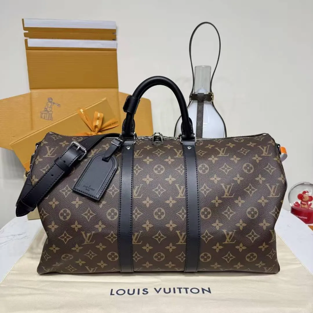 M56711 Keepall Bandoulière 45 Monogram Coated Canvas Travel Bag
