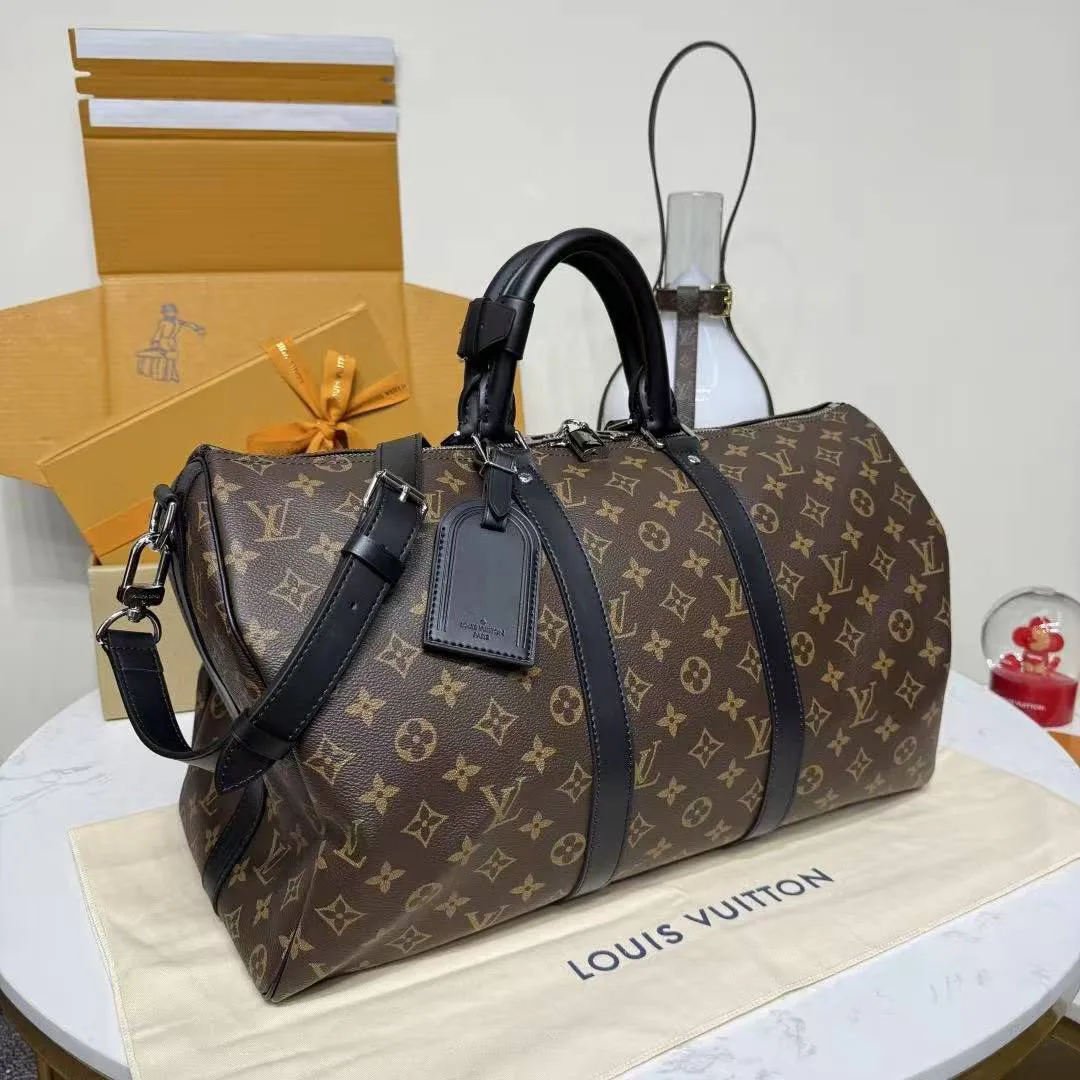 M56711 Keepall Bandoulière 45 Monogram Coated Canvas Travel Bag