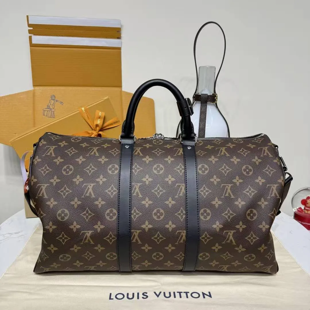 M56711 Keepall Bandoulière 45 Monogram Coated Canvas Travel Bag