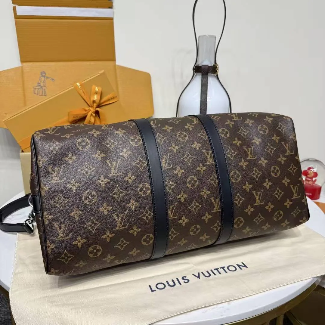 M56711 Keepall Bandoulière 45 Monogram Coated Canvas Travel Bag