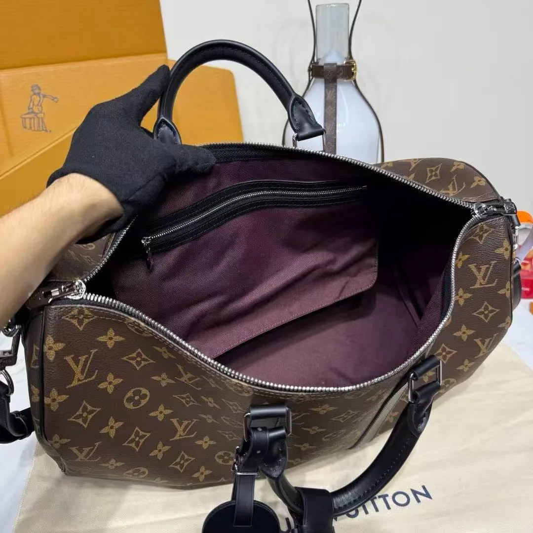 M56711 Keepall Bandoulière 45 Monogram Coated Canvas Travel Bag