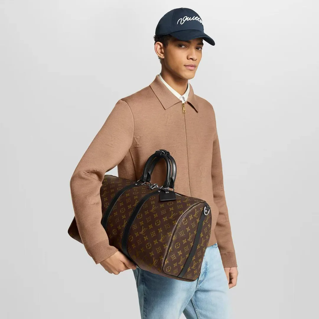 M56711 Keepall Bandoulière 45 Monogram Coated Canvas Travel Bag