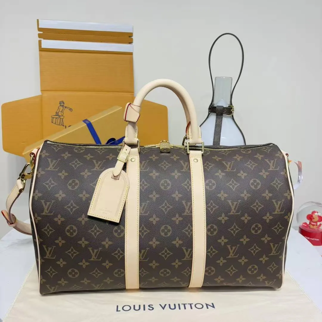 M41418 Keepall Bandoulière 45 Monogram Coated Canvas Travel Bag