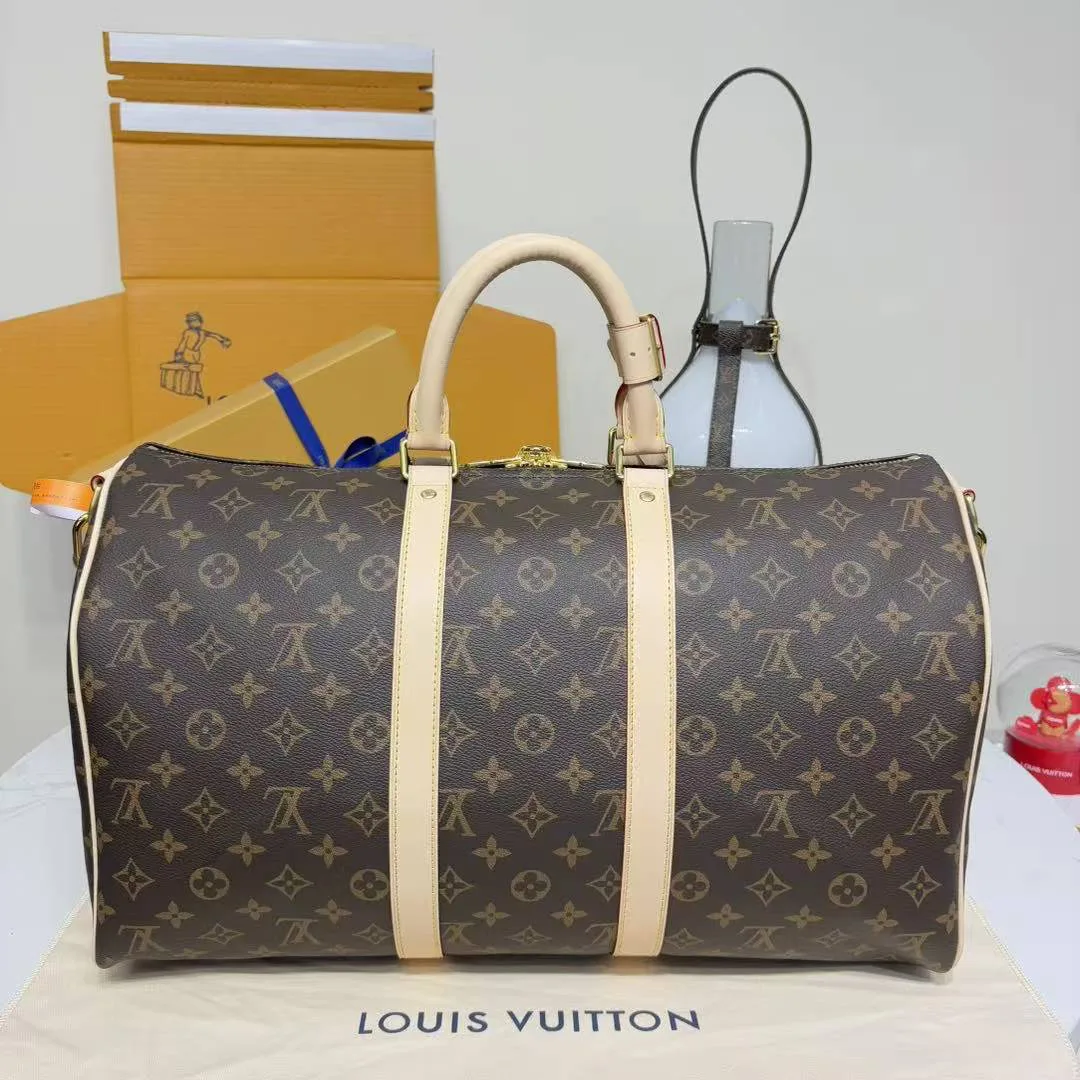 M41418 Keepall Bandoulière 45 Monogram Coated Canvas Travel Bag