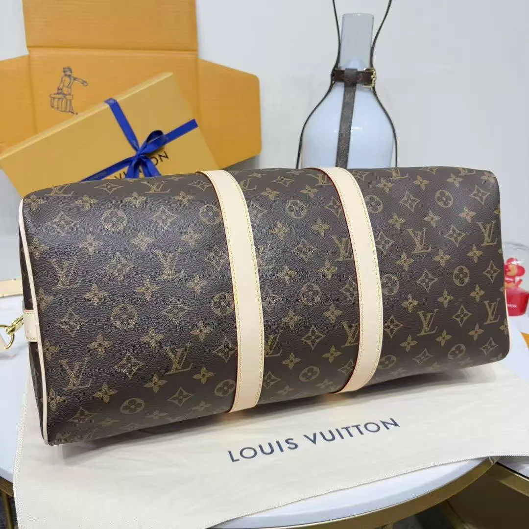 M41418 Keepall Bandoulière 45 Monogram Coated Canvas Travel Bag