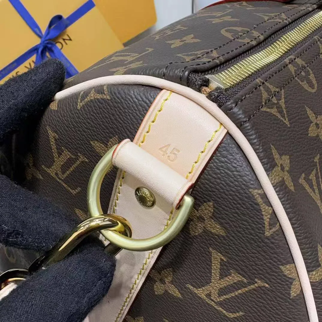 M41418 Keepall Bandoulière 45 Monogram Coated Canvas Travel Bag