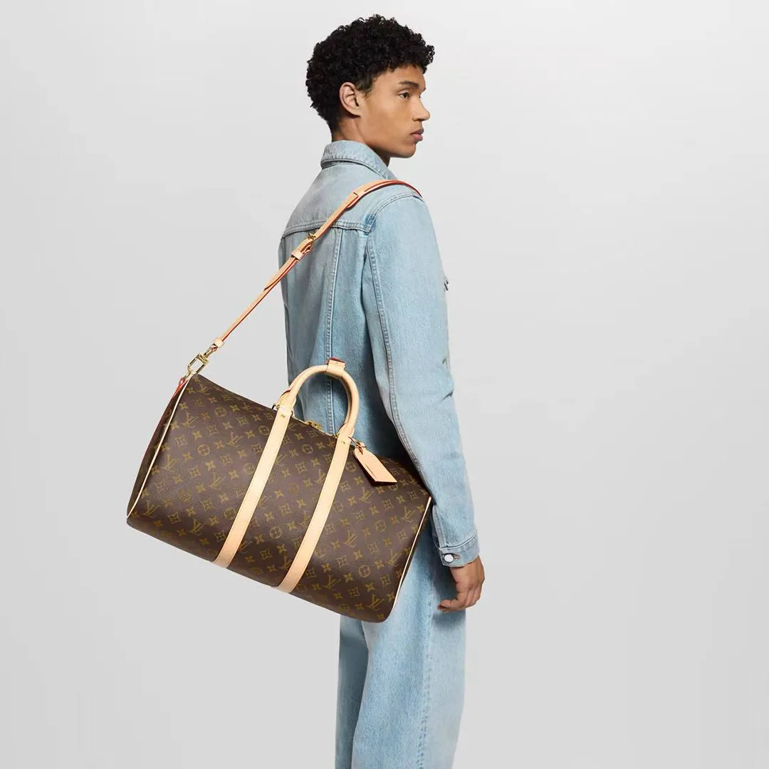 M41418 Keepall Bandoulière 45 Monogram Coated Canvas Travel Bag