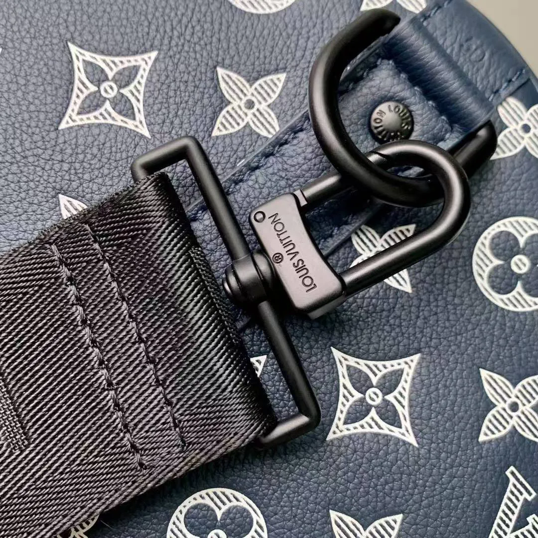 M24953 Keepall Bandoulière 50 Monogram Shadow Embossed Calf Leather Travel Bag