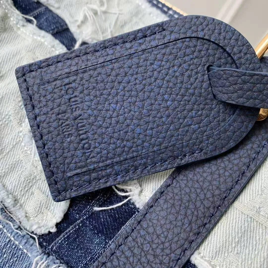 M26117 Keepall Bandoulière 50 Monogram Denim Boro Landscape Travel Bag