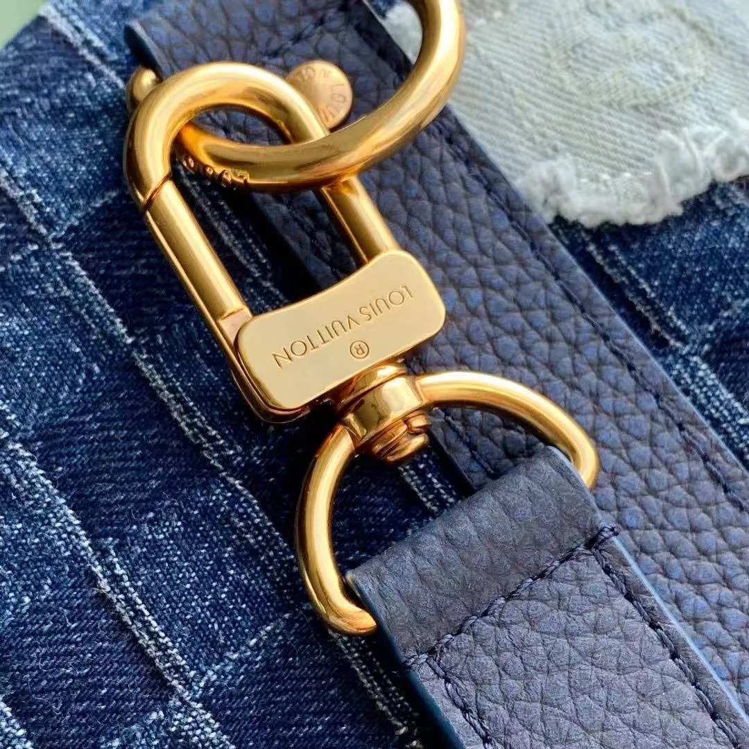 M26117 Keepall Bandoulière 50 Monogram Denim Boro Landscape Travel Bag