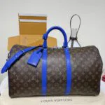 M12633 Keepall Bandoulière 50 Monogram Macassar Coated Canvas Travel Bag - M12634 2 M12633 Keepall Bandoulière 50 Monogram Macassar Coated Canvas Travel Bag