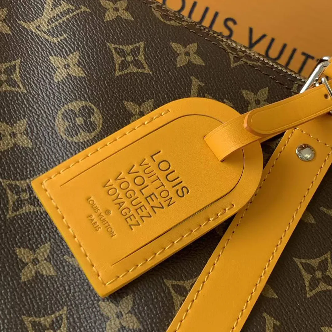 M12634 Keepall Bandoulière 50 Monogram Macassar Coated Canvas Travel Bag