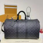 M14202 Keepall Bandoulière 50 Monogram Eclipse Coated Canvas Travel Bag - M14735 2 M14202 Keepall Bandoulière 50 Monogram Eclipse Coated Canvas Travel Bag