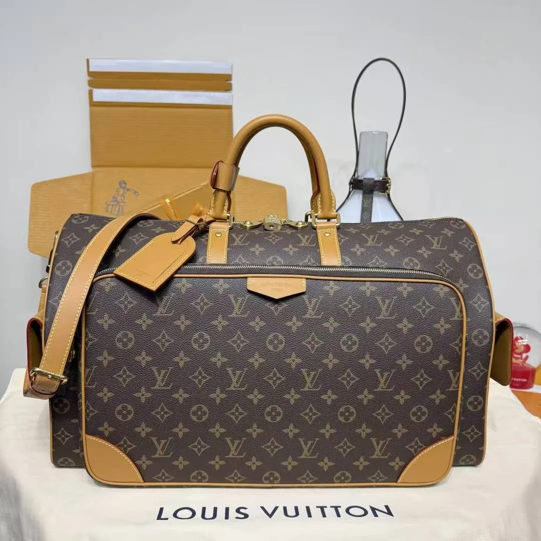 M14735 Keepall Cargo 50 Monogram Coated Canvas Travel Bag
