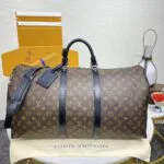 M56714 Keepall Bandoulière 55 Monogram Coated Canvas Travel Bag - N41413 2 M56714 Keepall Bandoulière 55 Monogram Coated Canvas Travel Bag